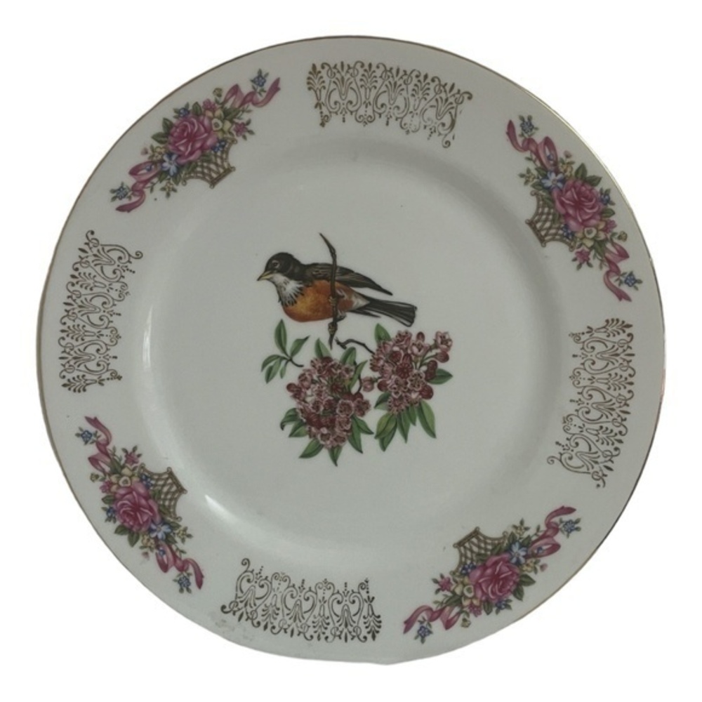 Vintage Elbro Japan Handpainted Dinner Plate Excellent Condition 10"